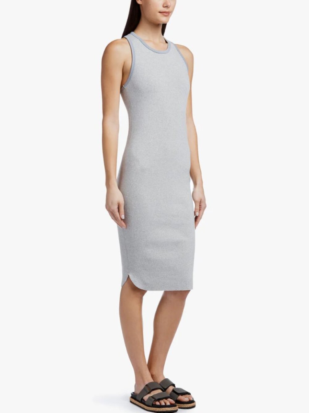 JAMES PERSE Sporty Trim Rib Tank Dress SIZE SMALL / 1
